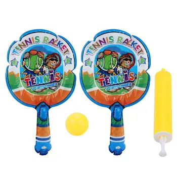 Детска тенис ракета Надуваема детска тенис ракета + надуваема топка Детска любима детска забавна играчка спорт