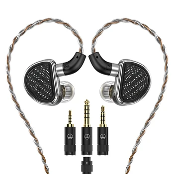 Слушалки за поставяне в ушите 2BA+2DD Knowles Хибридни жични слушалки HiFi басов звук 3.5/2.5/4.4mm конектор за смартфон/компютър