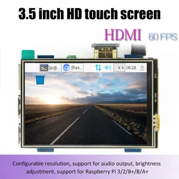 LCD модул 3.5 инчов Pi TFT 3.5 инчов резистивен сензорен екран 3.5 инчов LCD щит модул HDMI интерфейс за Raspberry pi