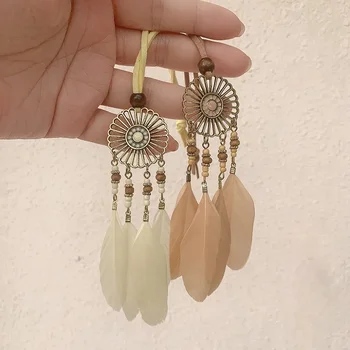 Mini Dream Catcher Pure Handmade Car Pendant Feather Hanging Ornaments Wall Hanging Home Interior Decor Wind Chimes Girls Gifts
